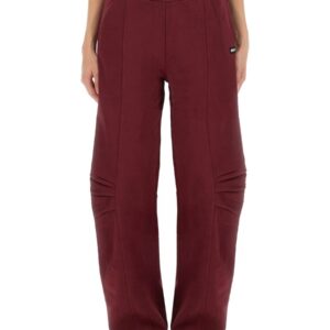 Explore the authentic ROTATE BIRGER CHRISTENSEN women's SPORTS PANTS "TERRY BACK" in Bordeaux