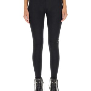 Explore the authentic Balenciaga women's SPORTY B ACTIVEWEAR LEGGINGS in Black