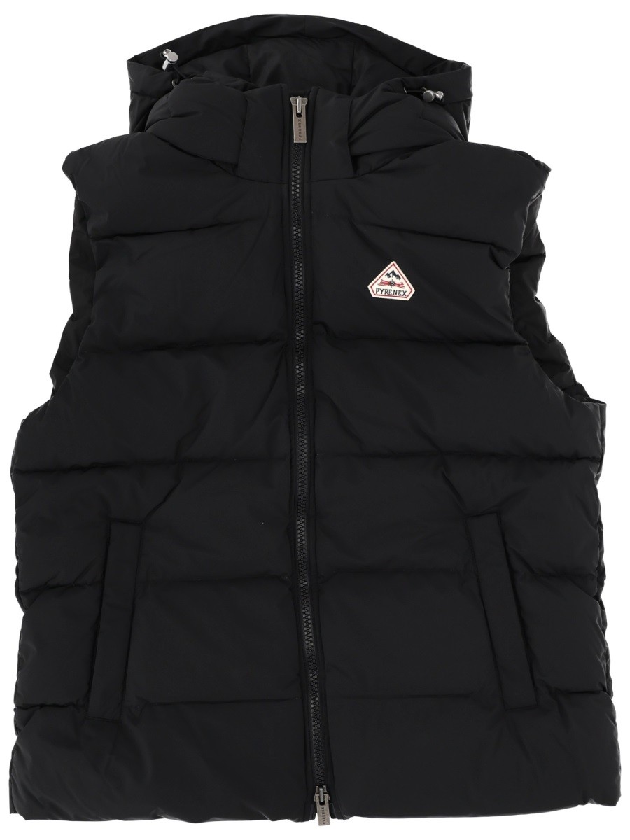 Elevate your look with the PYRENEX unisex "SPOUTNIC" VEST in Black