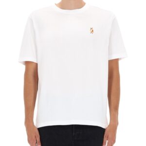 Explore the authentic Maison Kitsune men's "STANDING FOX COMFORT" T-SHIRT in White