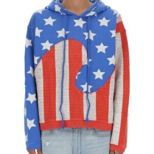 Explore the authentic ERL men's "STARS AND STRIPES SWIRL" SWEATSHIRT in MULTICOLOUR