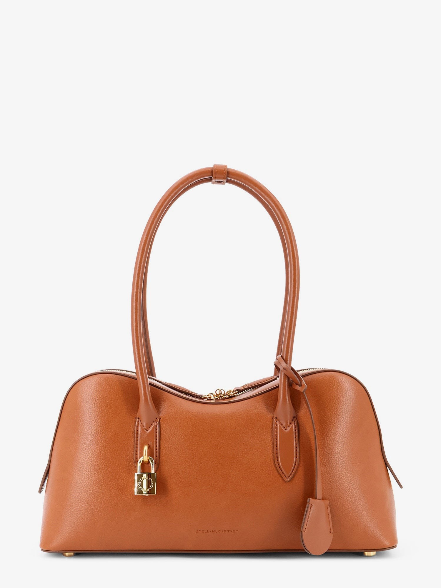 Shop the authentic stella mccartney women's Stella Ryder Medium vegan leather shoulder bag in Brandy