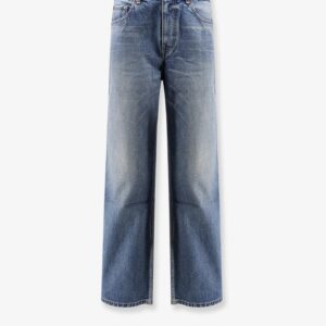Discover the authentic Celine women's Stone-washed cotton jeans in CHERRY WAVE