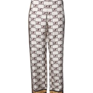 Refresh your wardrobe with the alberta ferretti women's STORY LOGO PANTS in beige