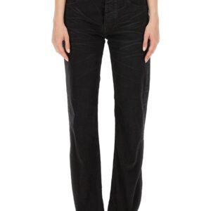 Refresh your wardrobe with the Balenciaga women's STRAIGHT PANTS in Black