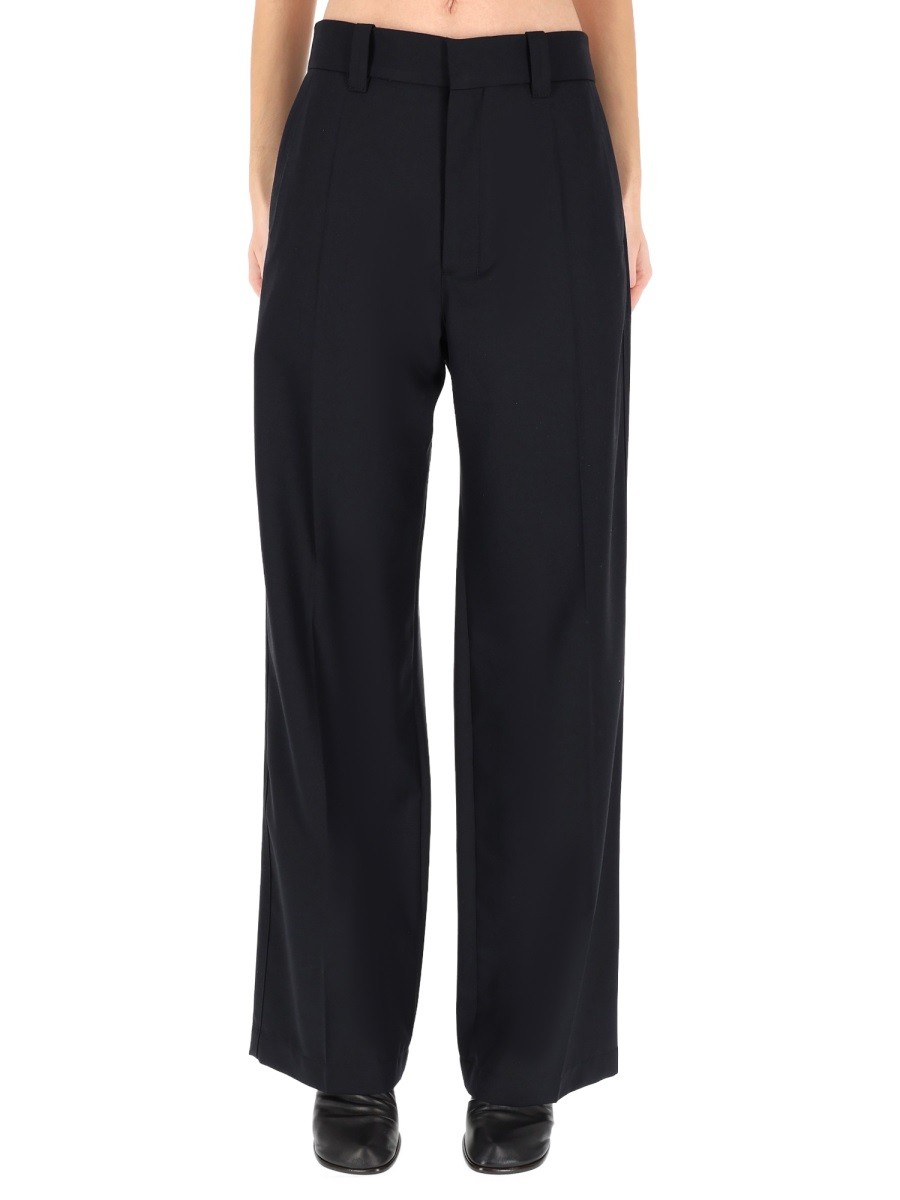 Refresh your wardrobe with the LEMAIRE women's STRAIGHT PANTS in Blue
