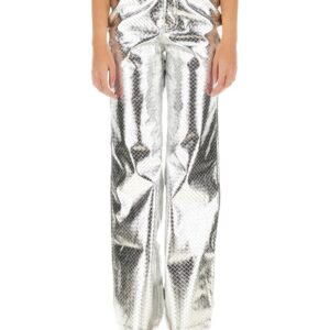 Discover the authentic ROTATE BIRGER CHRISTENSEN women's STRAIGTH LEG PANTS in Silver