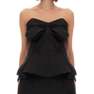 Explore the authentic Alexander Mcqueen women's STRAPLESS CORSET TOP in Black