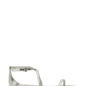 Discover the authentic Alexander Mcqueen women's STRAPPY SANDAL in Silver
