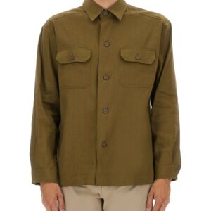 Discover the authentic Boss men's STRETCH LINEN AND VISCOSE SHIRT in Brown