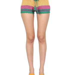 Explore the authentic GALLO 1927 women's STRIPE PATTERN SHORTS in MULTICOLOUR