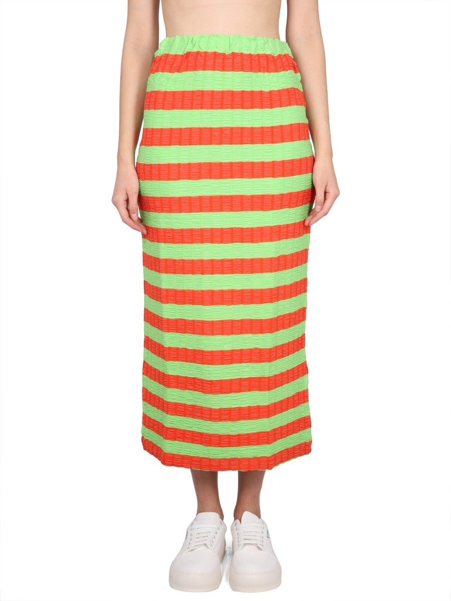 Refresh your wardrobe with the SUNNEI women's STRIPED SKIRT in MULTICOLOUR