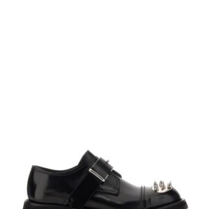 Explore the authentic Alexander Mcqueen men's STUDDED DERBY LOAFER in Black