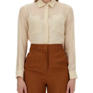 Discover the authentic Max Mara women's "SUMMER CLAM" SHIRT in Ivory