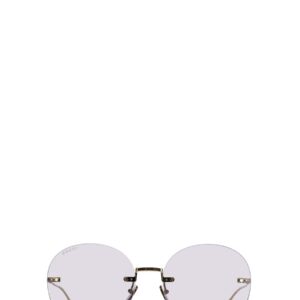 Discover the authentic Gucci women's SUNGLASSES in gold