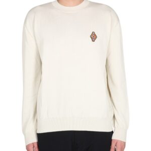 Shop the authentic MARCELO BURLON COUNTY OF MILAN men's SUNSET CROSS REGULAR JERSEY in POWDER
