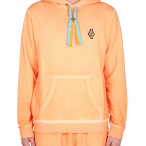 Shop the authentic MARCELO BURLON COUNTY OF MILAN men's SUNSET CROSS REGULAR SWEATSHIRT in orange