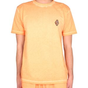 Shop the authentic MARCELO BURLON COUNTY OF MILAN men's SUNSET CROSS REGULAR T-SHIRT in orange