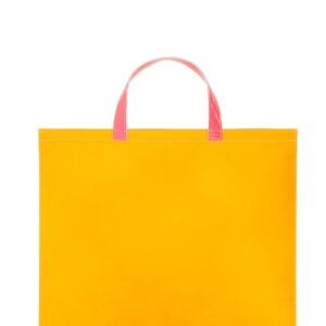 Shop the authentic COMME DES GARCONS WALLET unisex SUPER FLUO LEATHER TOTE BAG in MULTICOLOUR