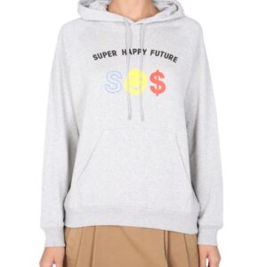 Explore the authentic ÊTRE CÉCILE women's "SUPER HAPPY FUTURE" SWEATSHIRT in Grey