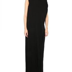 Explore the authentic alberta ferretti women's SUSTAINABLE ORGANZINE DRESS in Black