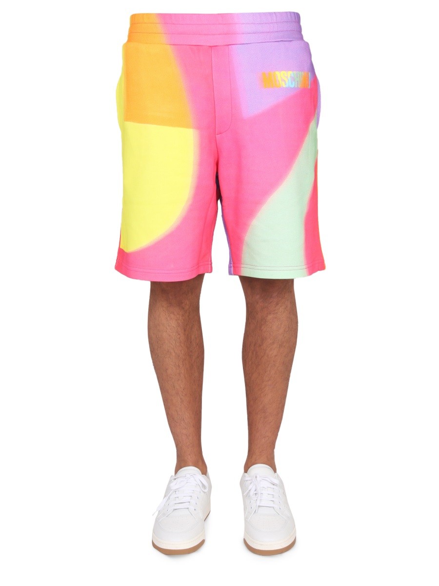 Refresh your wardrobe with the Moschino men's SWEATSHIRT BERMUDA in MULTICOLOUR