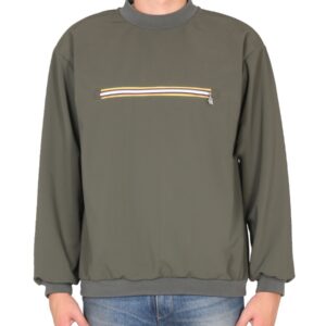 Discover the authentic K-Way men's SWEATSHIRT WITH FRONT POCKET in GREEN