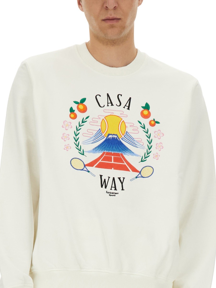 SWEATSHIRT WITH "HOME WAY MOUNTAIN" EMBROIDERY - Image 4