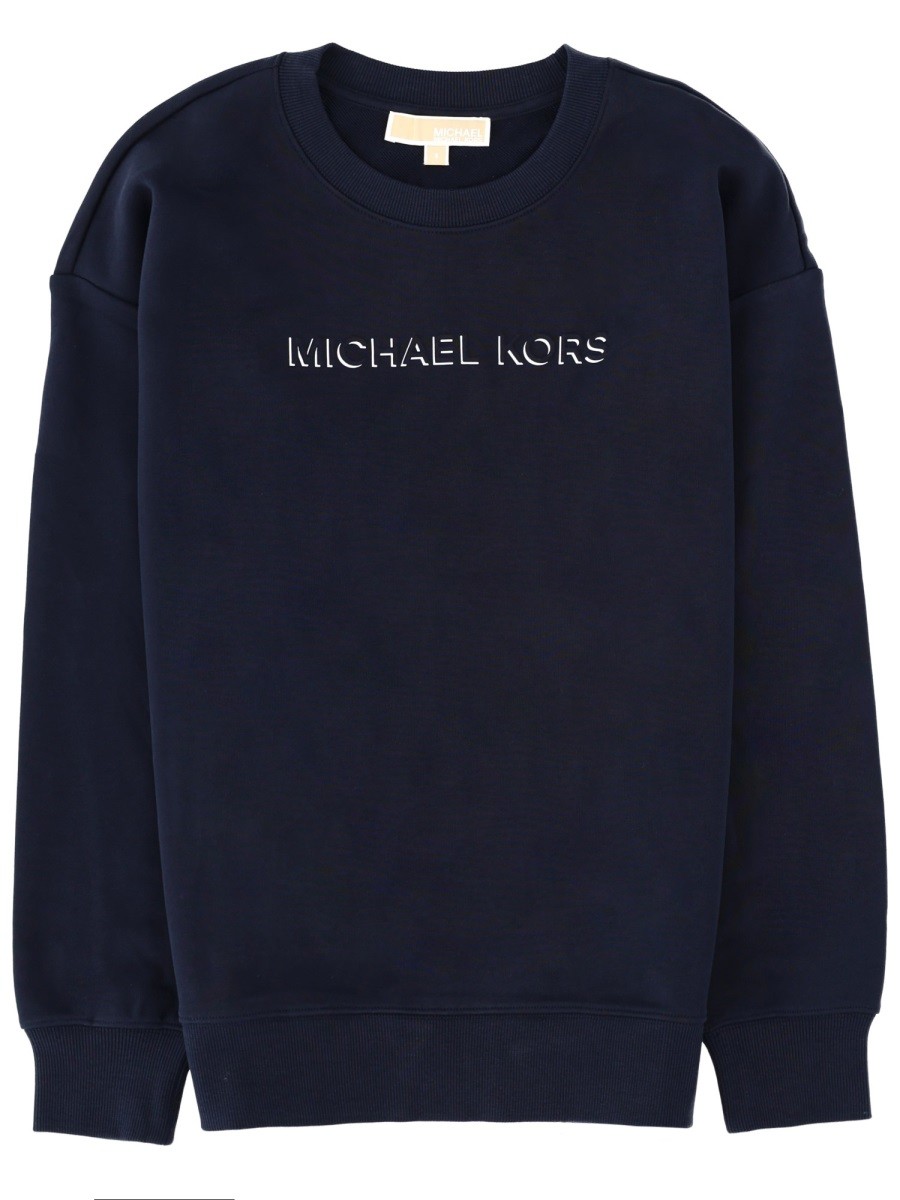 Explore the authentic MICHAEL BY MICHAEL KORS women's SWEATSHIRT WITH LOGO in Blue