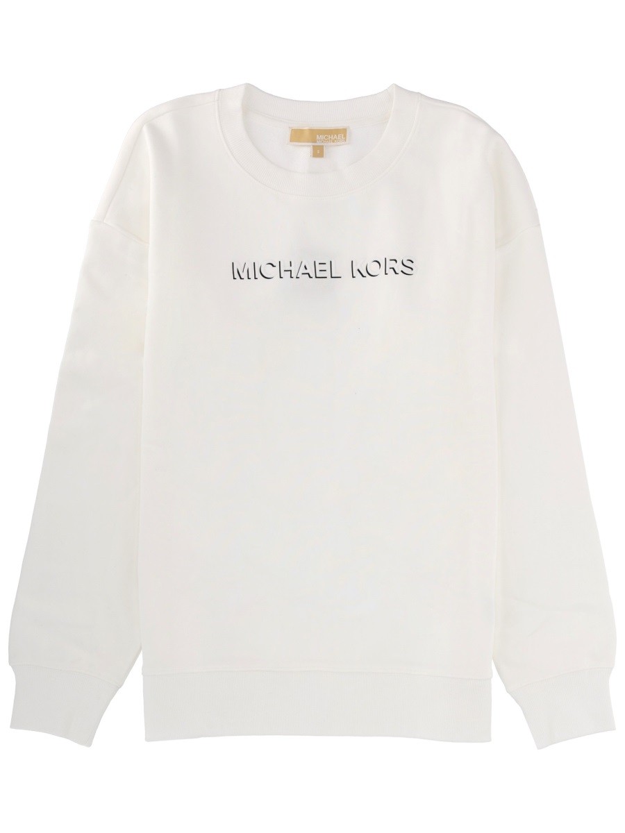 Explore the authentic MICHAEL BY MICHAEL KORS women's SWEATSHIRT WITH LOGO in White