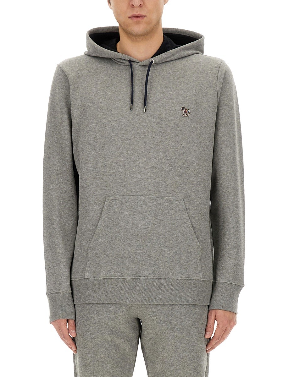 Explore the authentic PS BY PAUL SMITH men's SWEATSHIRT WITH LOGO in Grey