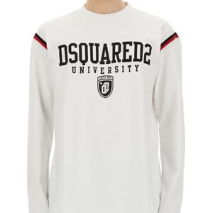 Refresh your wardrobe with the Dsquared2 men's SWEATSHIRT WITH LOGO in White