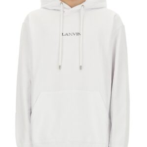 Elevate your look with the Lanvin men's SWEATSHIRT WITH LOGO in White
