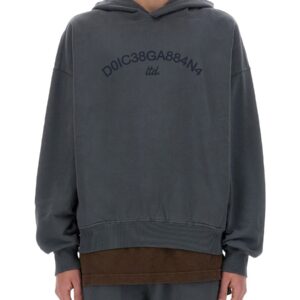 Refresh your wardrobe with the Dolce & Gabbana men's SWEATSHIRT WITH LOGO in Grey