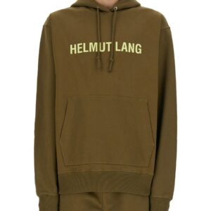 Explore the authentic Helmut Lang men's SWEATSHIRT WITH LOGO in Military green