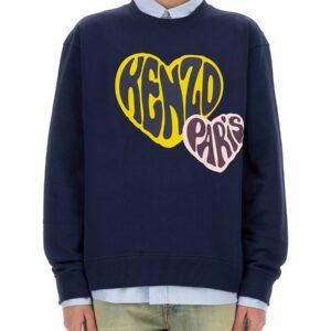 Discover the authentic Kenzo men's SWEATSHIRT WITH LOGO in Blue