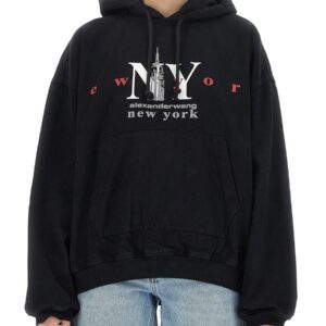 Explore the authentic Alexander Wang women's SWEATSHIRT WITH LOGO in Black