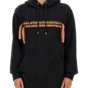 Elevate your look with the Lanvin men's SWEATSHIRT WITH LOGO in Black