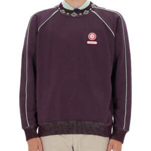 Refresh your wardrobe with the CASABLANCA men's SWEATSHIRT WITH LOGO in Purple