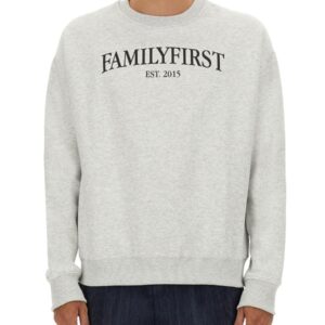 Refresh your wardrobe with the FAMILY FIRST men's SWEATSHIRT WITH LOGO in Grey
