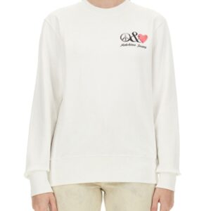 Explore the authentic MOSCHINO JEANS women's SWEATSHIRT WITH LOGO in White