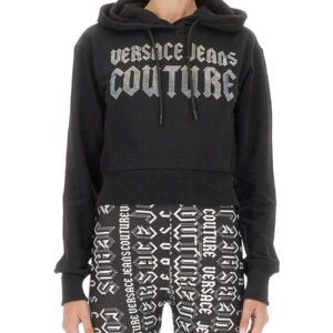 Explore the authentic Versace Jeans Couture women's SWEATSHIRT WITH LOGO in Black