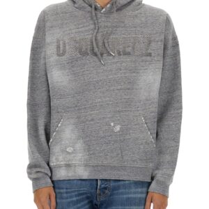 Refresh your wardrobe with the Dsquared2 men's SWEATSHIRT WITH LOGO in Grey