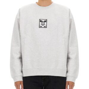 Refresh your wardrobe with the OBEY men's SWEATSHIRT WITH LOGO in Grey