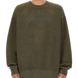 Discover the authentic Alexander Mcqueen men's SWEATSHIRT WITH LOGO in Military green