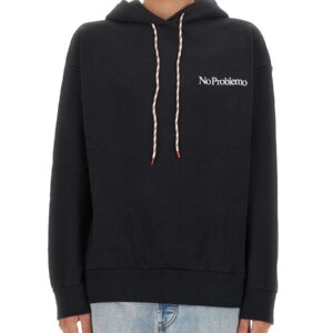 Discover the authentic ARIES men's SWEATSHIRT WITH LOGO in Black