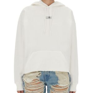 Explore the authentic MM6 MAISON MARGIELA women's SWEATSHIRT WITH LOGO in White
