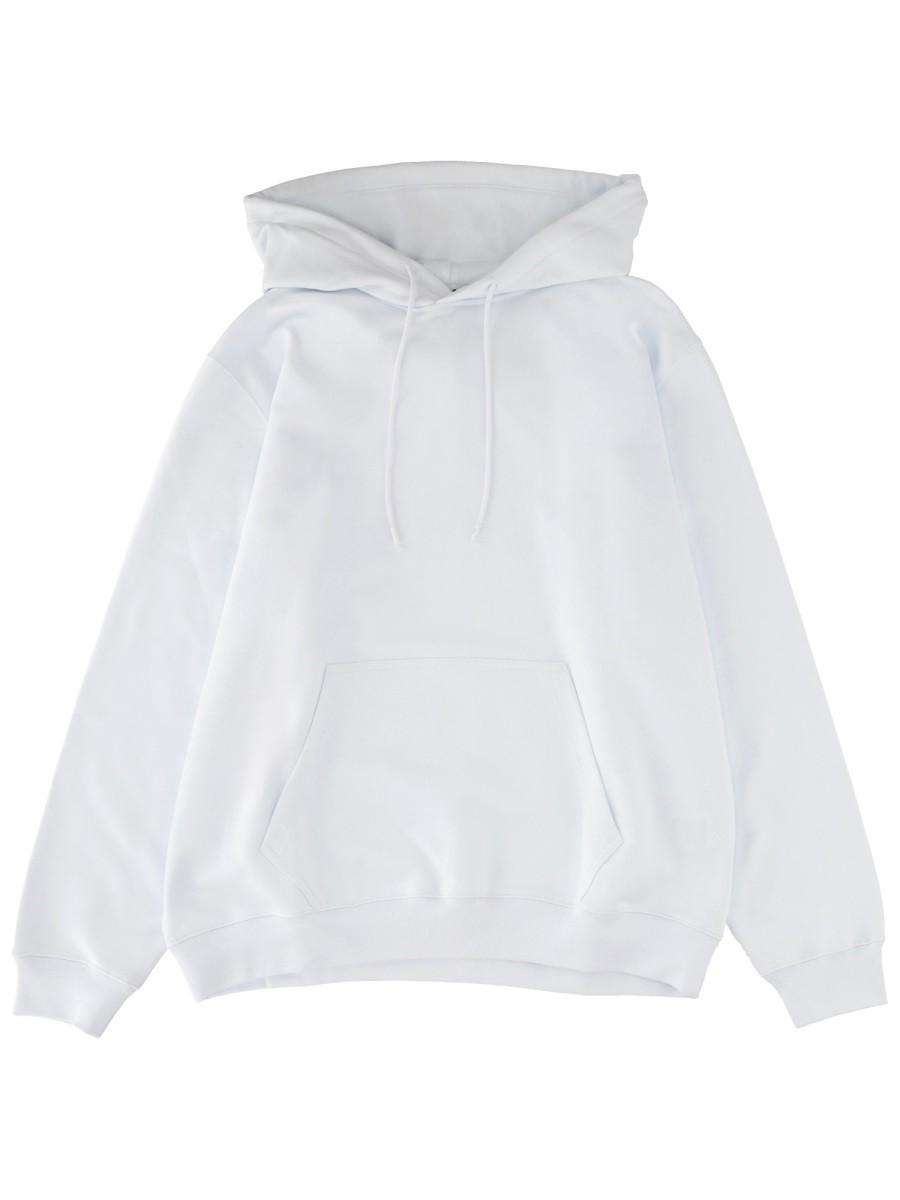 Discover the authentic msgm men's SWEATSHIRT WITH LOGO in White