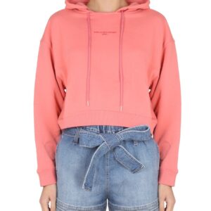 Explore the authentic stella mccartney women's SWEATSHIRT WITH LOGO EMBROIDERY in Pink
