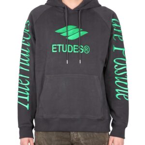 Explore the authentic ÉTUDES men's SWEATSHIRT WITH LOGO EMBROIDERY in Black